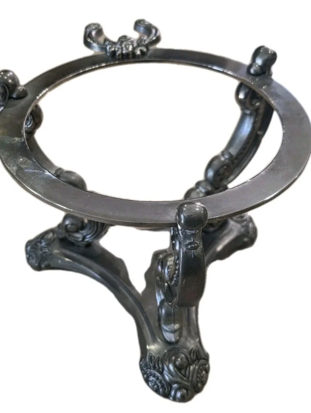 Vintage Godinger Shannon Silver Plated Ornate Ice Bucket Holder Stand